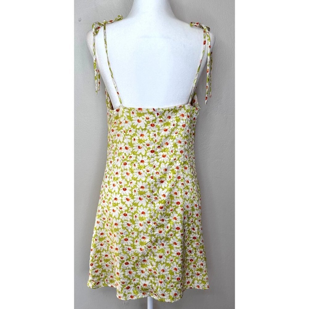 Altar’d State Green Floral Draped Cowl Neck Slip Dress Women Size Medium Feminin - Picture 4 of 9